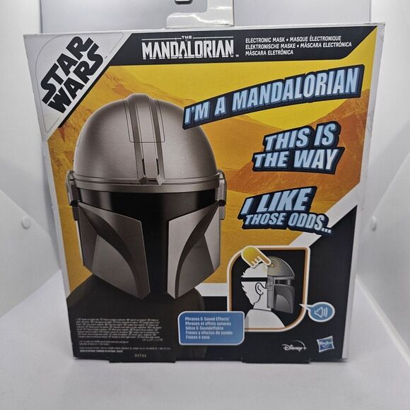 Star Wars The Mandalorian Electronic Mask Helmet by Hasbro, Disney Role Playing - Picture 7 of 11